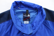 The North Face Extreme Embroidered Logo Blue Zip Up Jacket - ThriftedThreads.com
