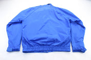 The North Face Extreme Embroidered Logo Blue Zip Up Jacket - ThriftedThreads.com
