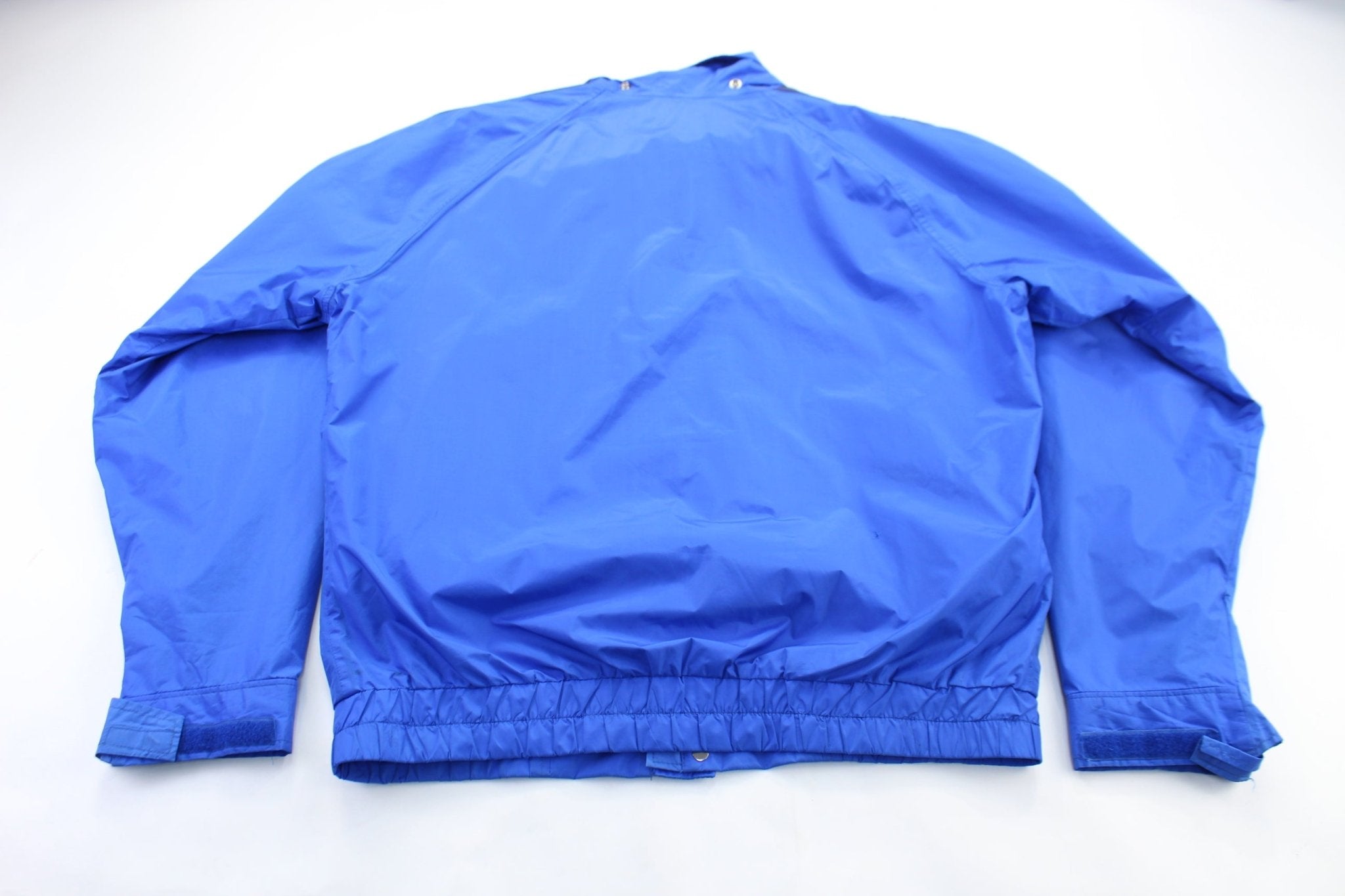 The North Face Extreme Embroidered Logo Blue Zip Up Jacket - ThriftedThreads.com