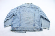 Thrashed Lee Light Wash Denim Jacket - ThriftedThreads.com