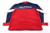 Tommy Hilfiger Embroidered Logo Fleece Zip Up Jacket - ThriftedThreads.com