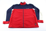 Tommy Hilfiger Embroidered Logo Fleece Zip Up Jacket - ThriftedThreads.com