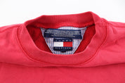Tommy Hilfiger Embroidered Red Sweatshirt - ThriftedThreads.com