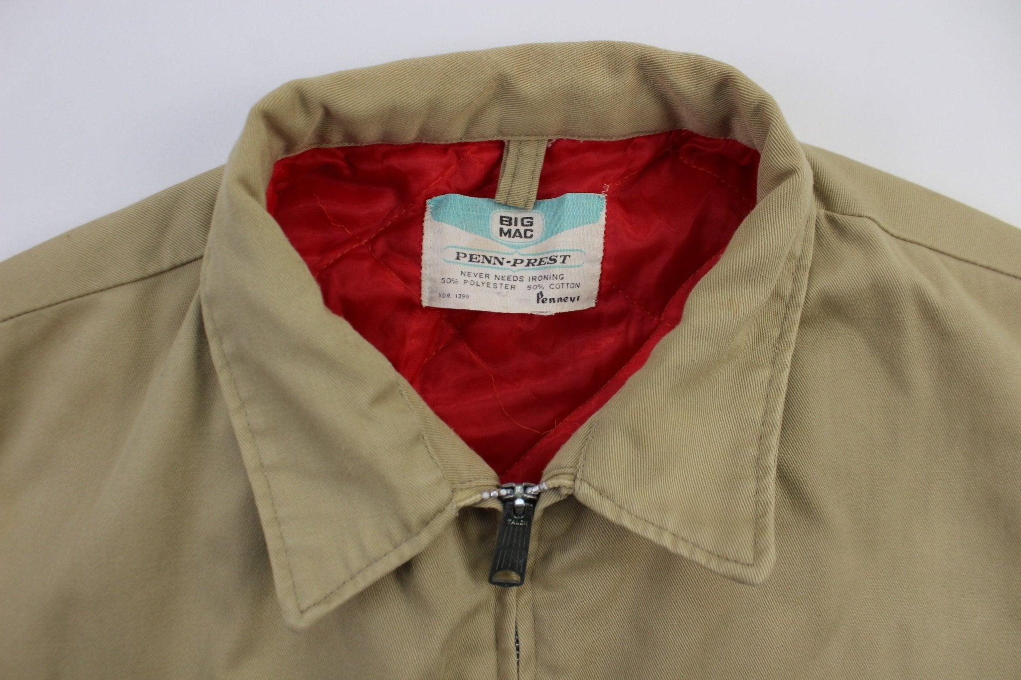 Vintage Big Mac Tan Quilted Jacket - ThriftedThreads.com