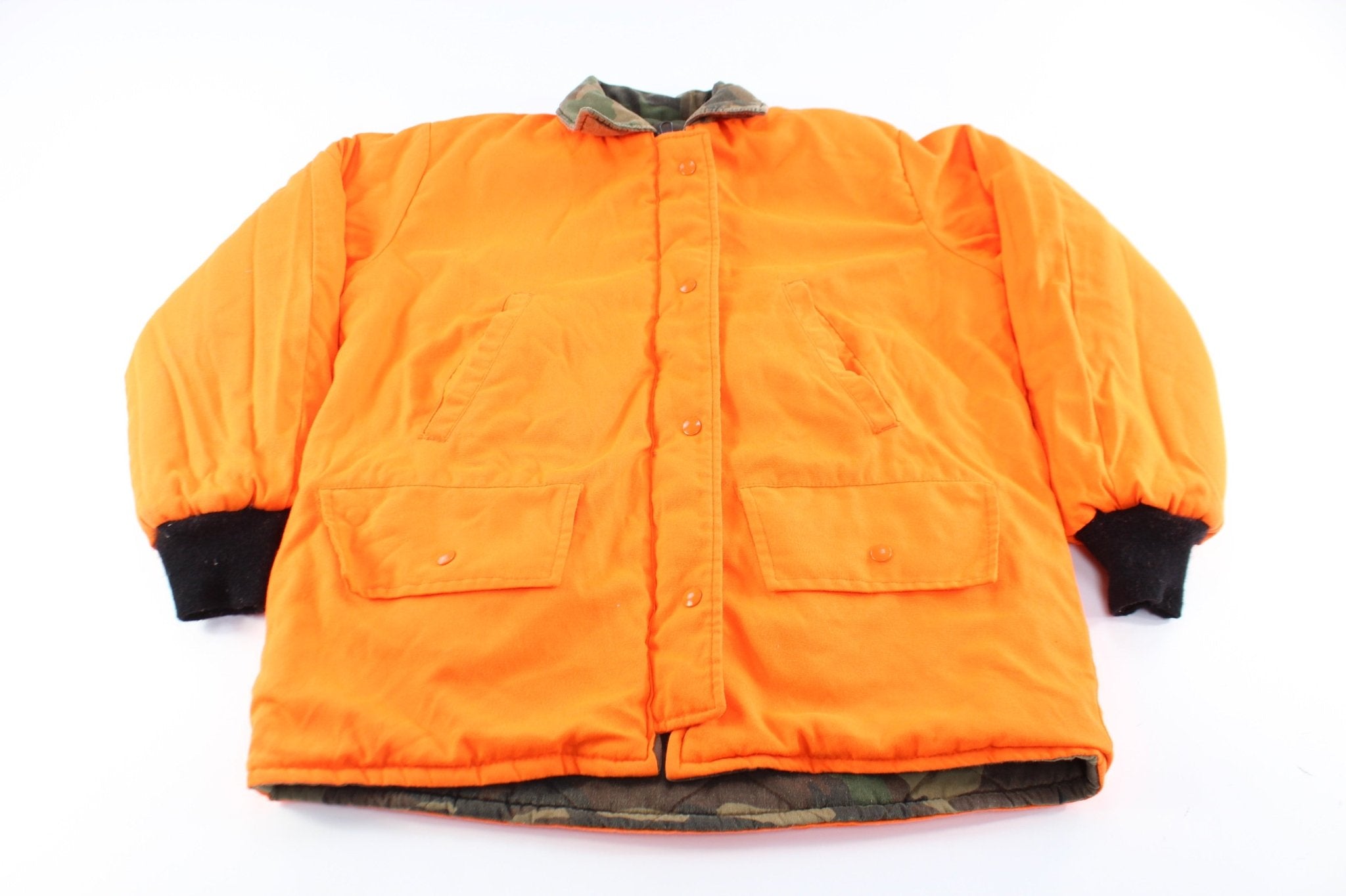 Vintage Johnson Garment Camo Reversible Zip Up Jacket - ThriftedThreads.com