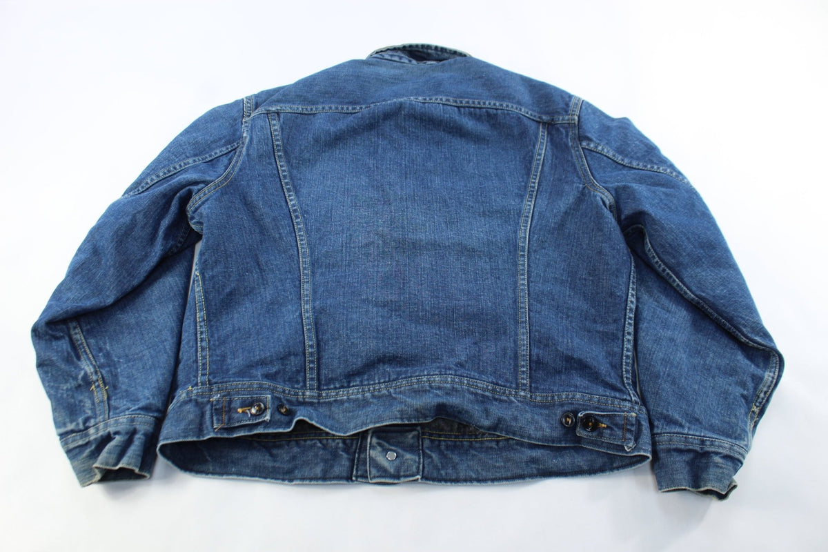 Vintage Lee Storm Rider Blanket Lined Denim Jacket