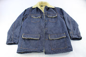 Vintage Sears Roebucks Sherpa Denim Jacket - ThriftedThreads.com
