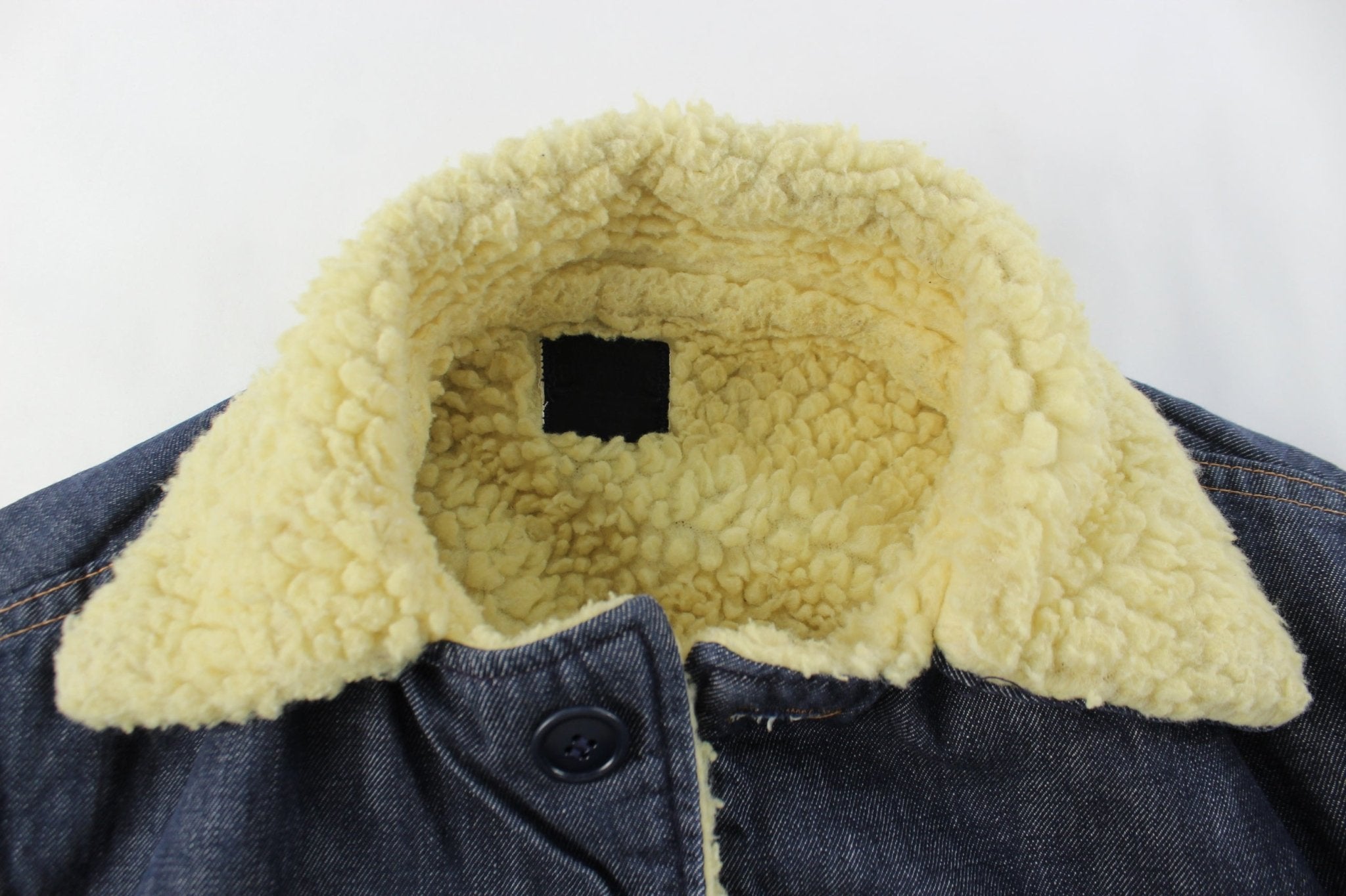 Vintage Sears Roebucks Sherpa Denim Jacket - ThriftedThreads.com