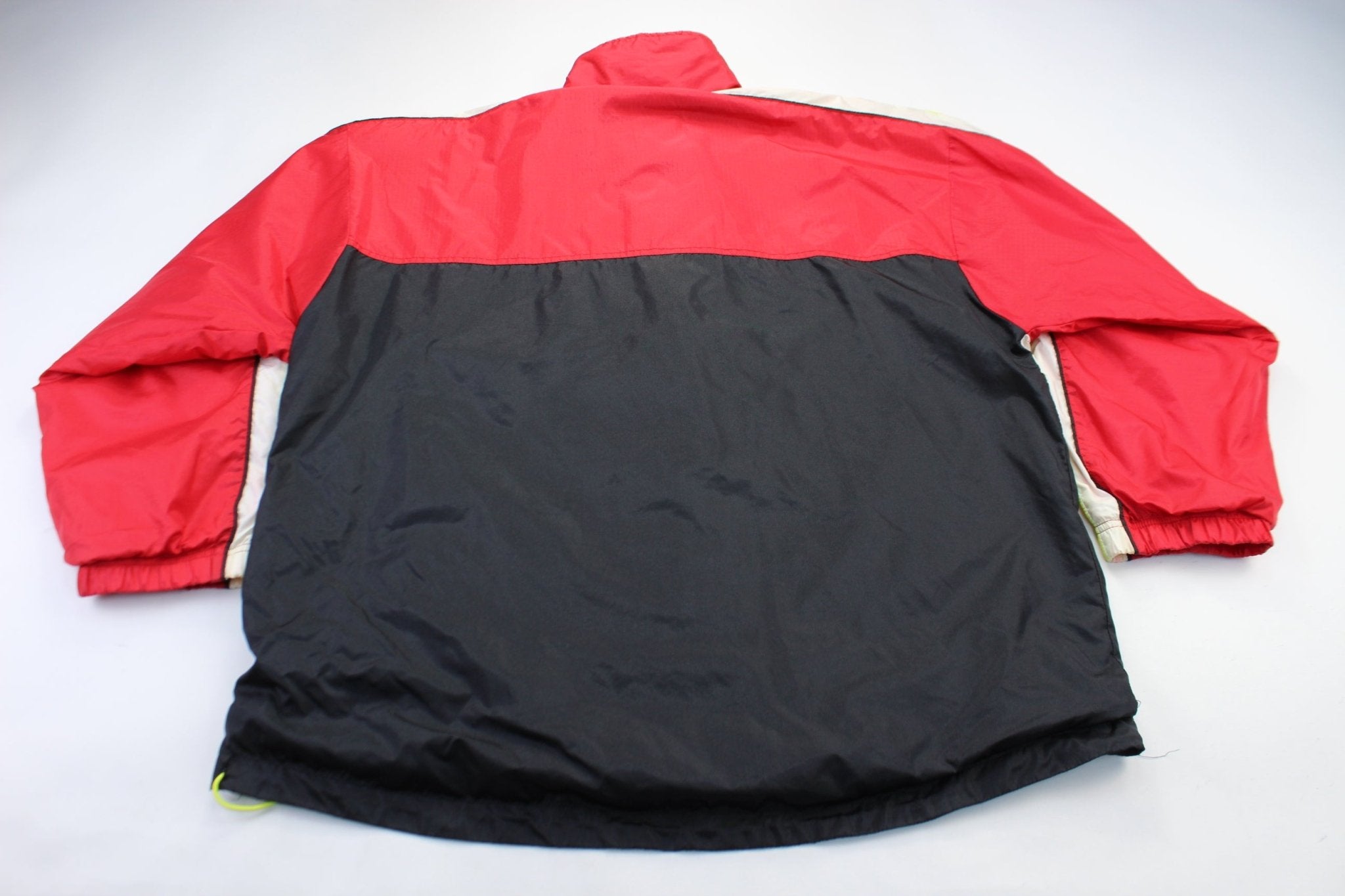 Wilson Embroidered Logo Red, Black, & White Jacket - ThriftedThreads.com