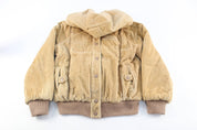 Women's 70's Sears Tan Corduroy Zip Up Jacket - ThriftedThreads.com