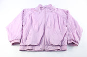 Women's 80's Adidas Embroidered Logo Purple Zip Up Jacket - ThriftedThreads.com