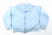 Women's 80's Nike Embroidered Logo Baby Blue Zip Up Jacket - ThriftedThreads.com