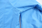Women's Adidas Embroidered Logo Blue & Black Striped Jacket - ThriftedThreads.com