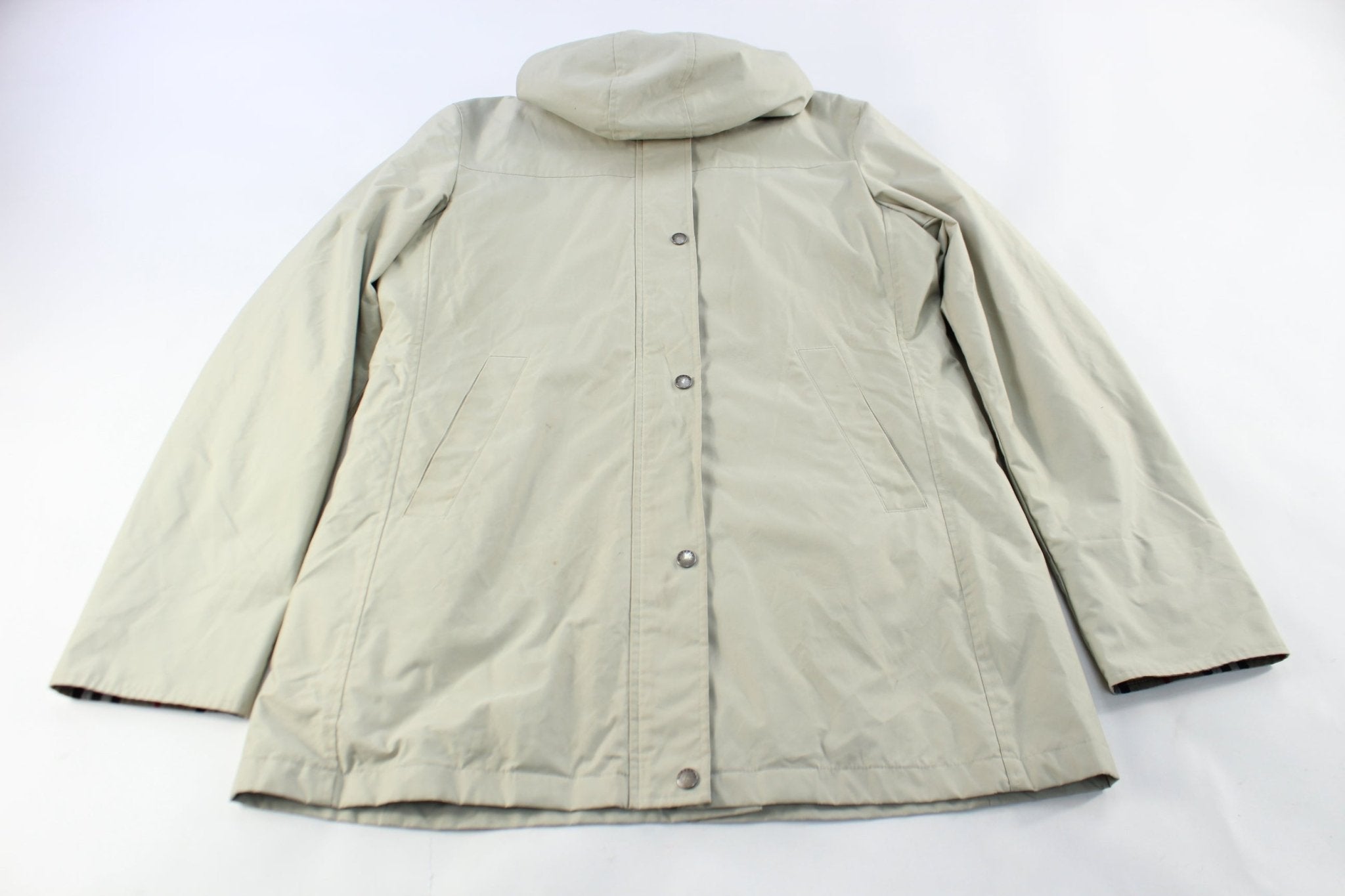 Women's Burberry Beige Zip Up Jacket - ThriftedThreads.com