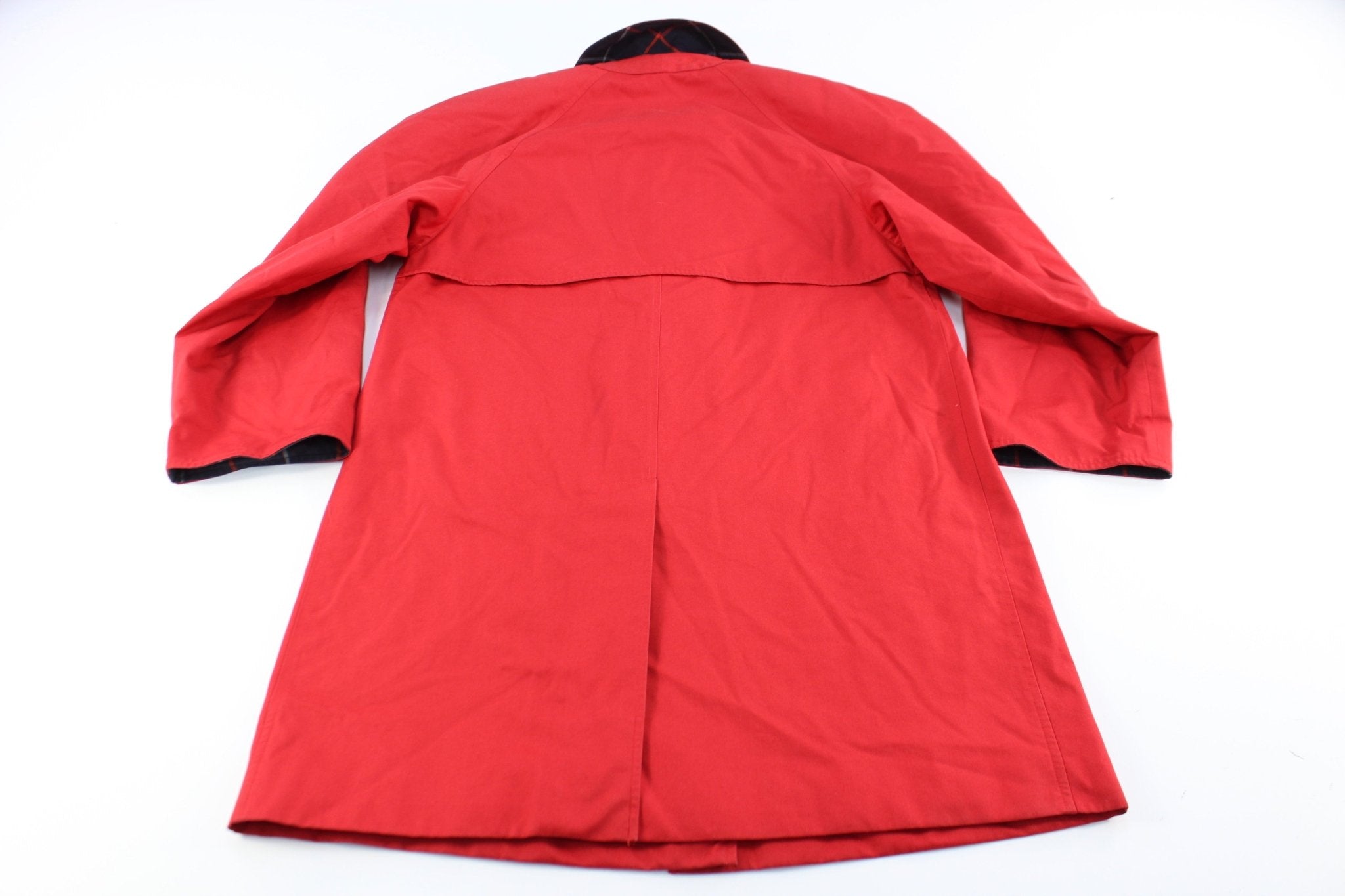 Women's Burberrys Red Trench Coat - ThriftedThreads.com