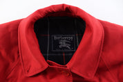 Women's Burberrys Red Trench Coat - ThriftedThreads.com
