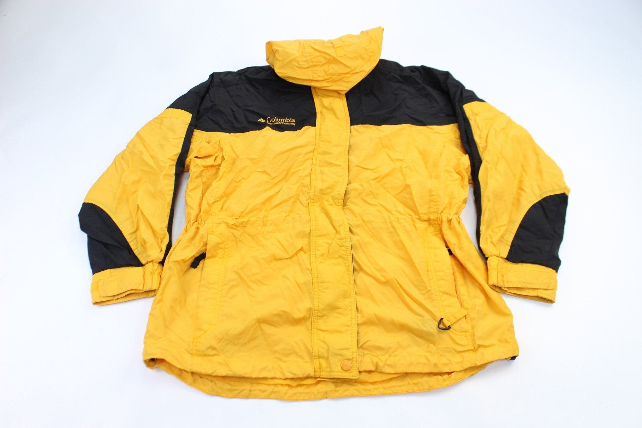 Women's Columbia Sportswear Company Embroidered Logo Yellow & Black Jacket - Jacket - Thrifted Threads