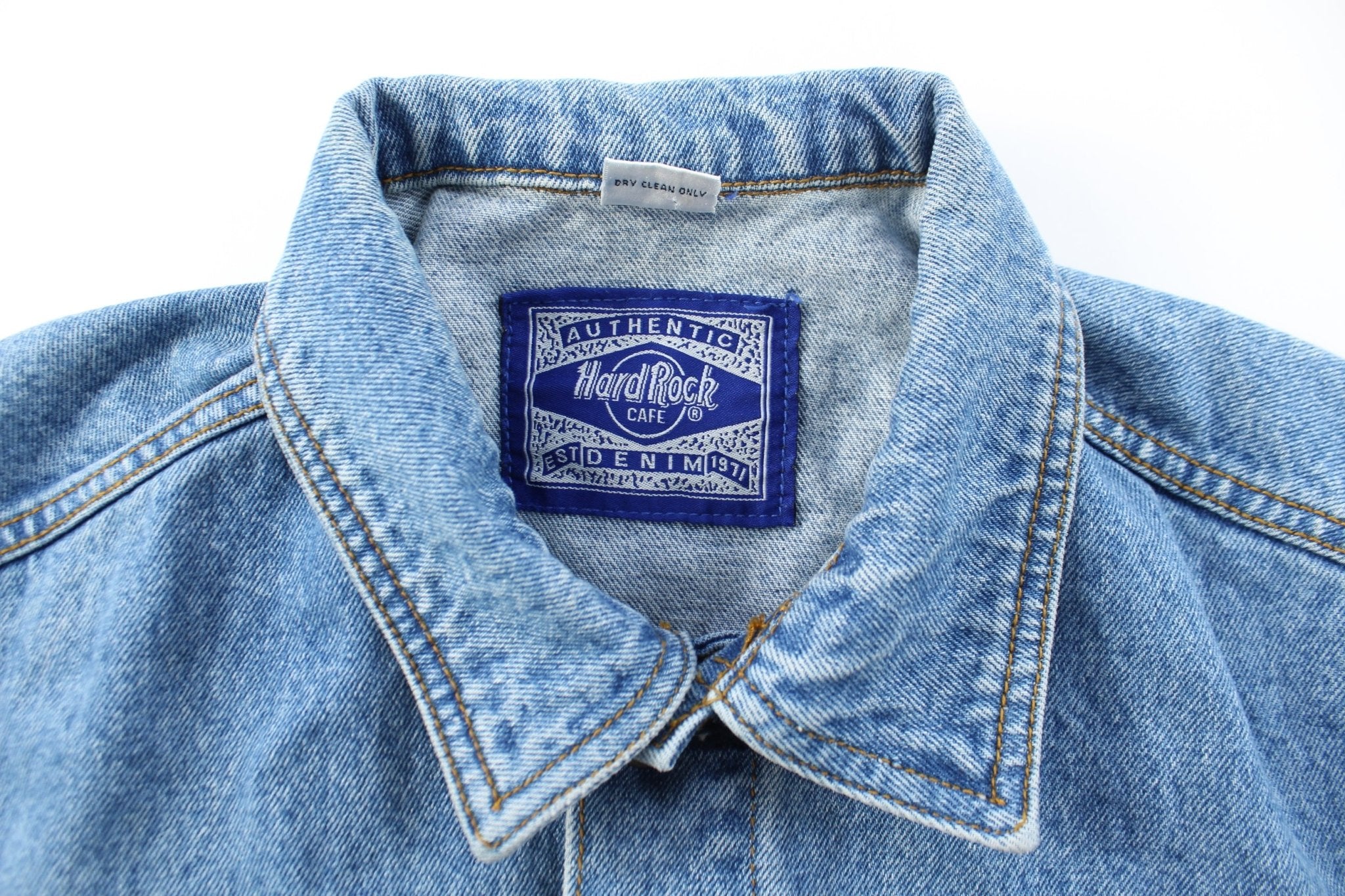 Women's Hard Rock Cafe Boston Denim Jacket - ThriftedThreads.com
