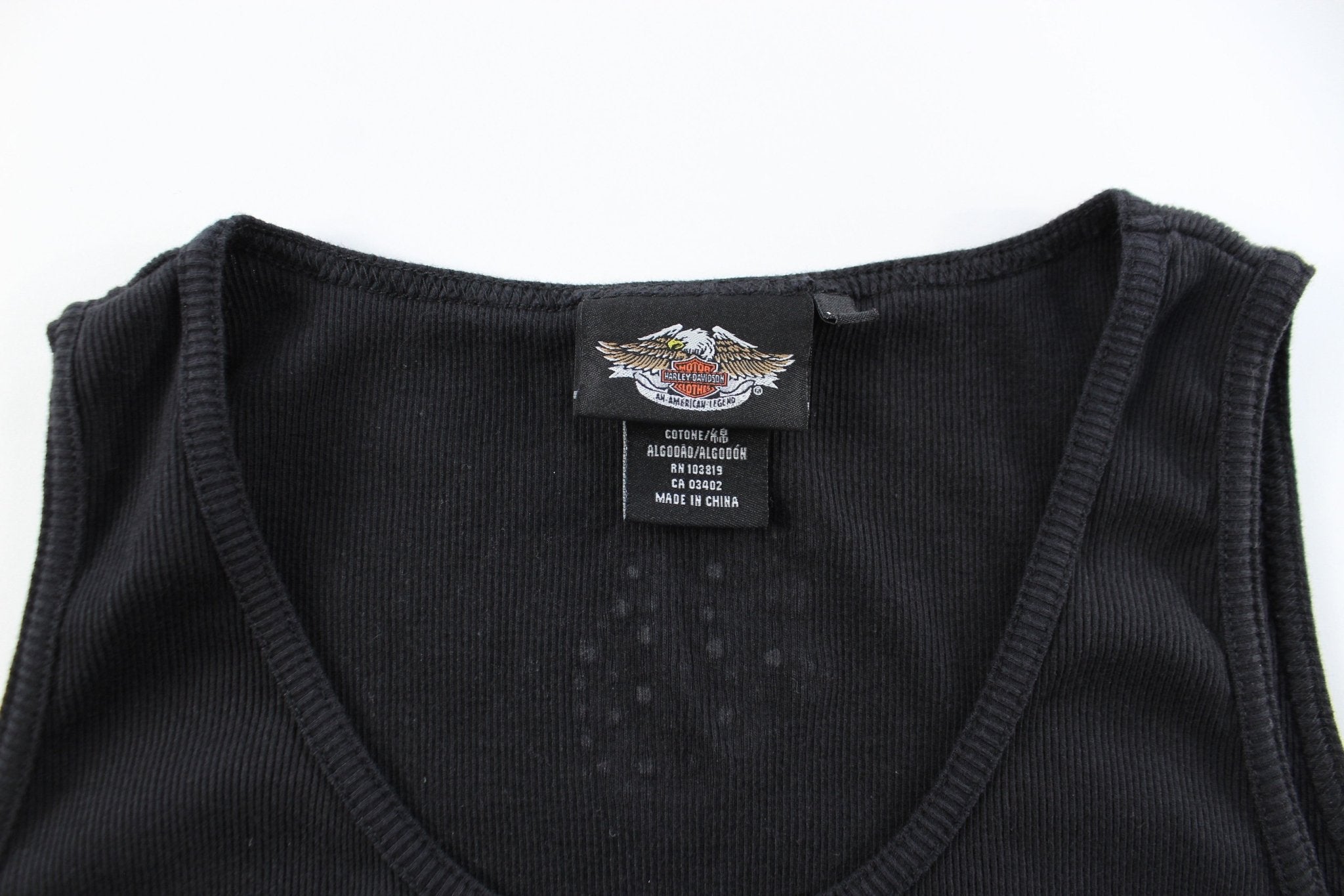 Women's Harley Davidson Motorcycles Bedazzled Tank Top - ThriftedThreads.com