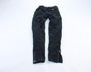 Women's Harley Davidson Motorcycles Black Denim Riding Jeans - ThriftedThreads.com