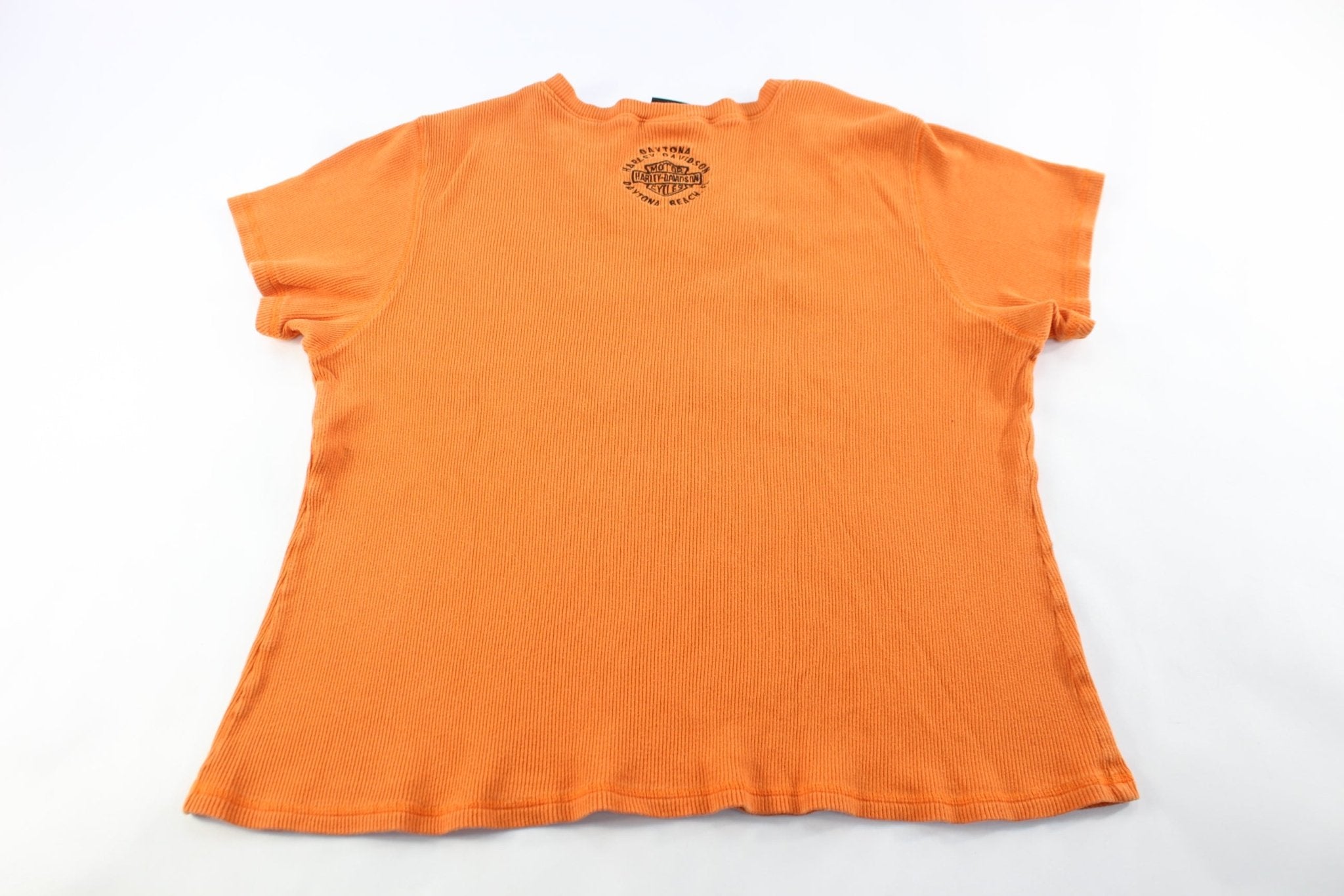 Women's Harley Davidson Motorcycles Daytona Beach, Florida T-Shirt - ThriftedThreads.com