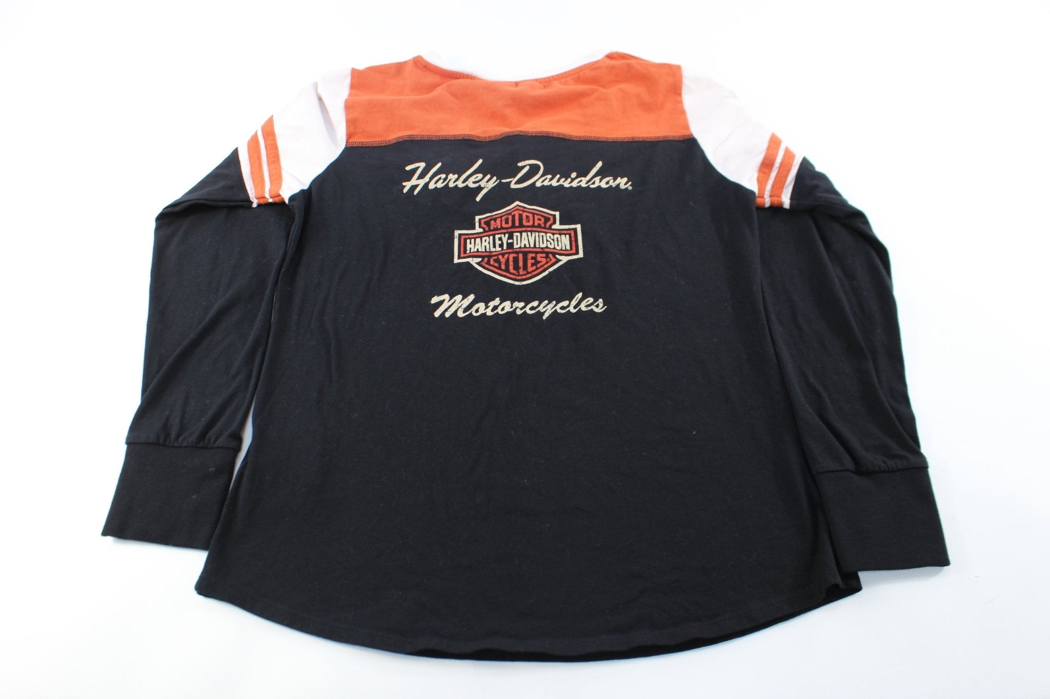 Women's Harley Davidson Motorcycles Henley LS T-Shirt - ThriftedThreads.com