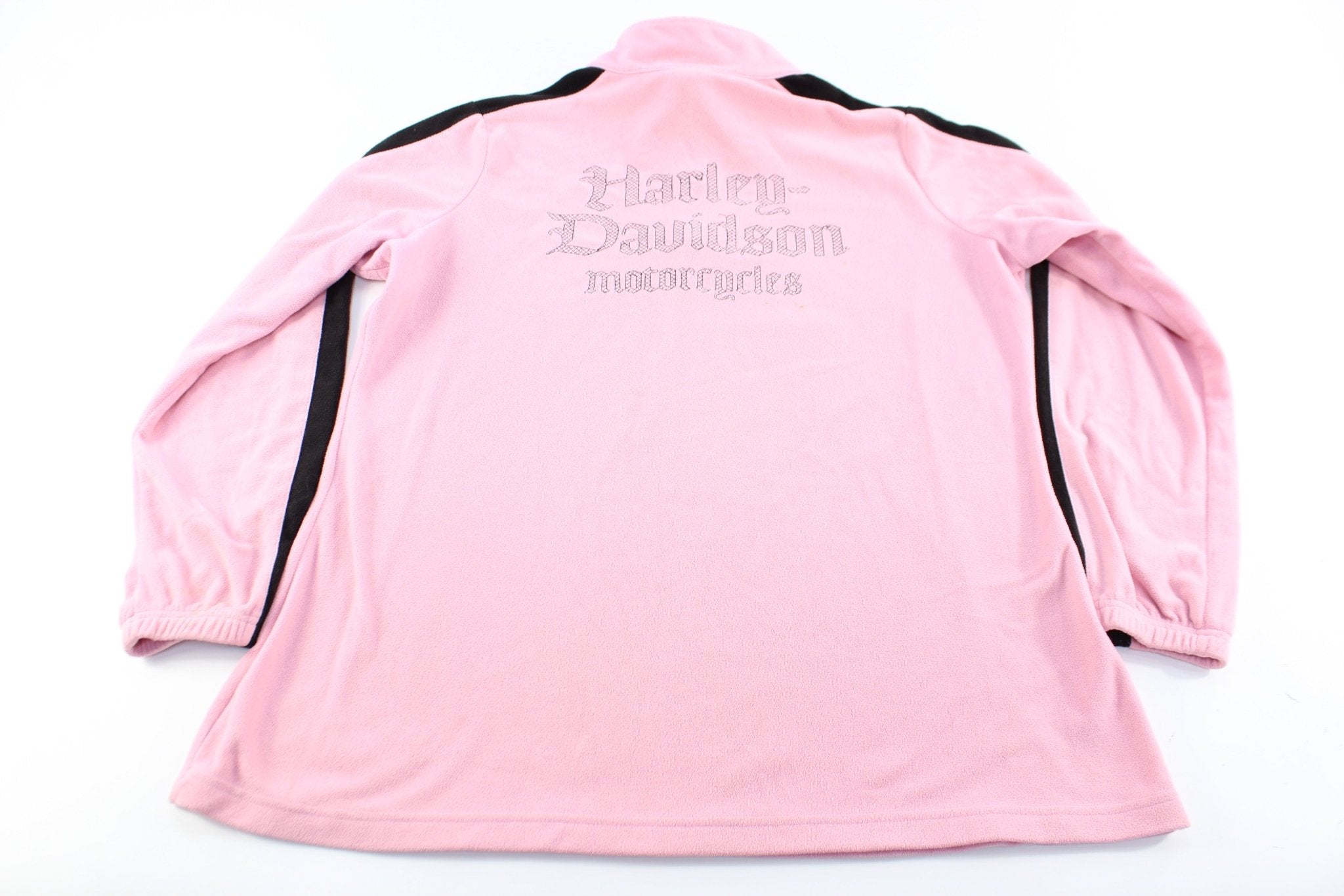 Women's Harley Davidson Motorcycles Pink & Black Jacket - ThriftedThreads.com