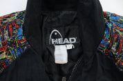 Women's Head Abstract Zip Up Jacket - ThriftedThreads.com