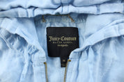 Women's Juicy Couture Baby Blue Zip Up Jacket - ThriftedThreads.com