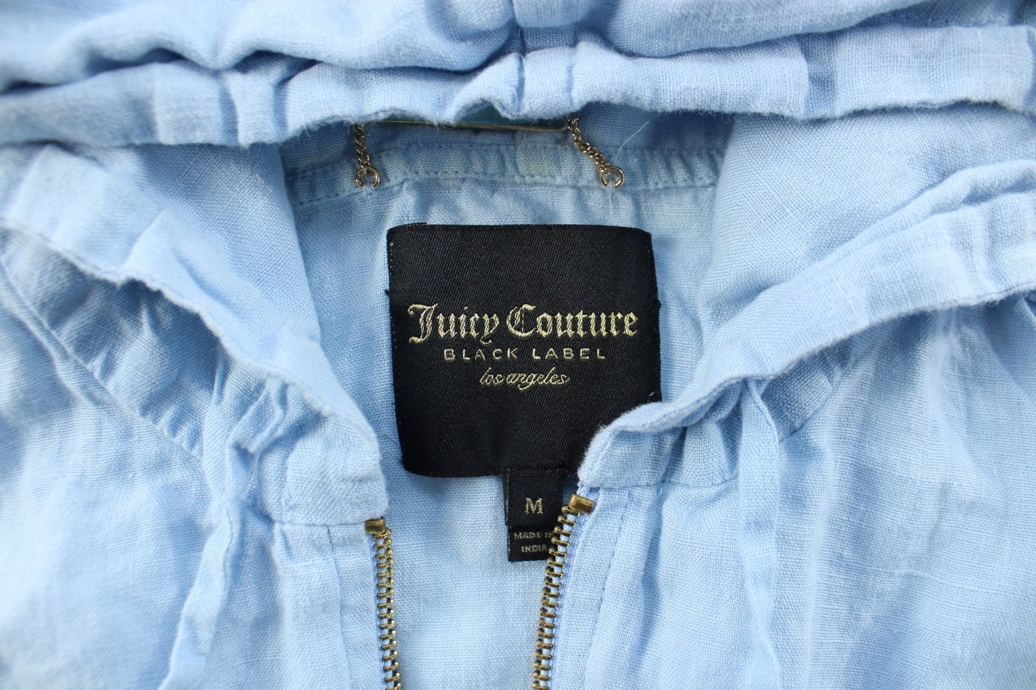 Women's Juicy Couture Baby Blue Zip Up Jacket - ThriftedThreads.com