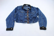 Women's Lee Denim Floral Jacket - ThriftedThreads.com