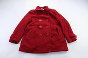 Women's L.L. Bean Red Wool Coat - ThriftedThreads.com