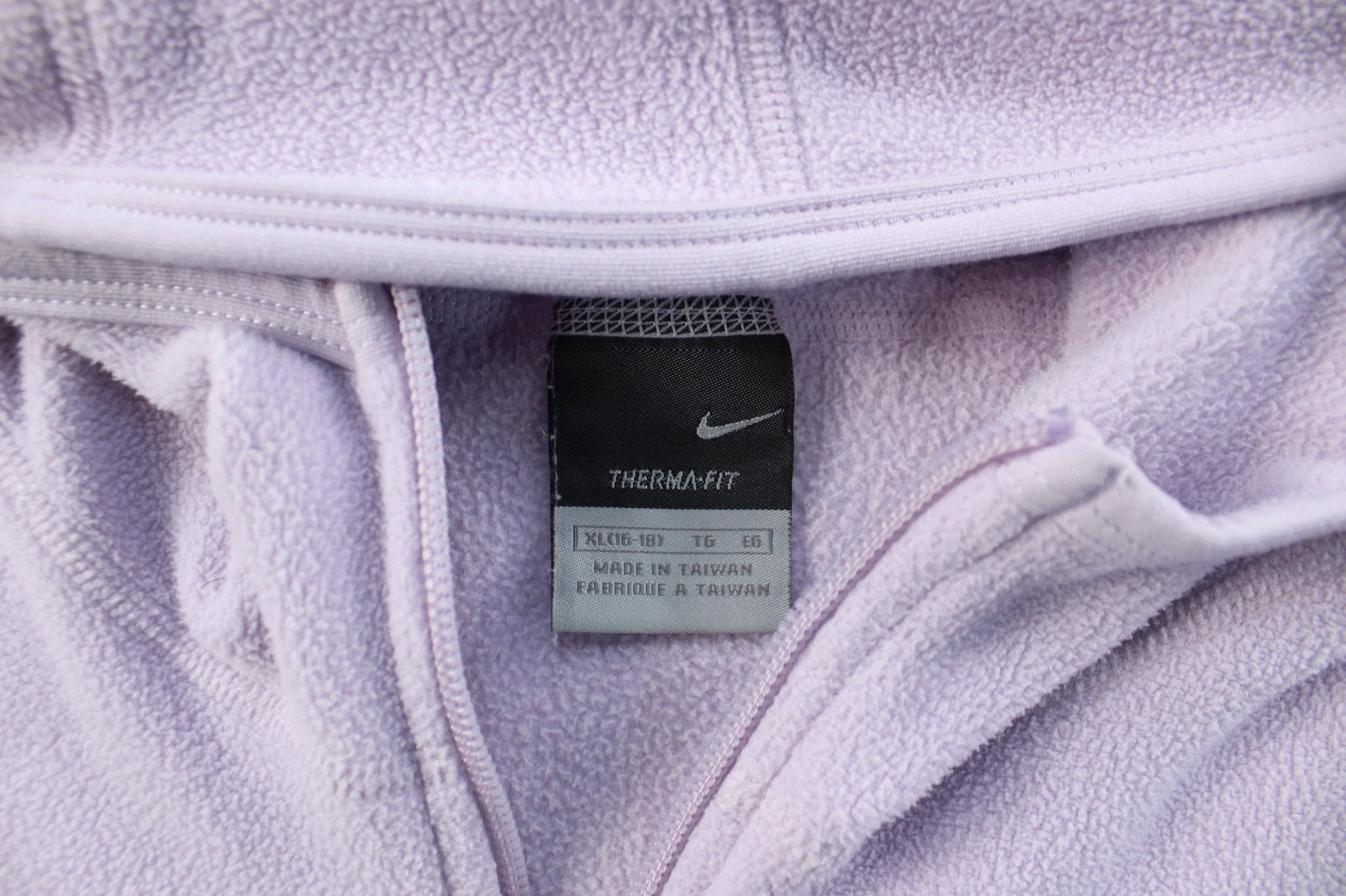 Women's Nike Embroidered Logo Purple Zip Up Jacket - ThriftedThreads.com