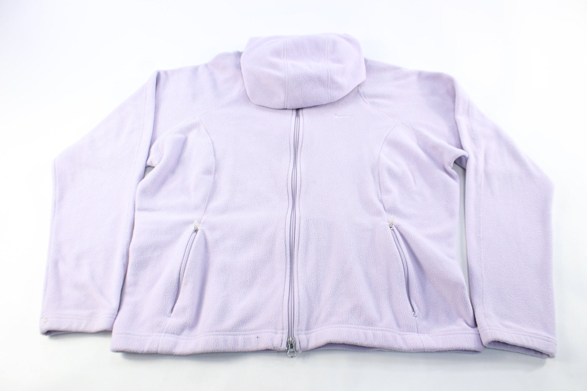 Women's Nike Embroidered Logo Purple Zip Up Jacket - ThriftedThreads.com