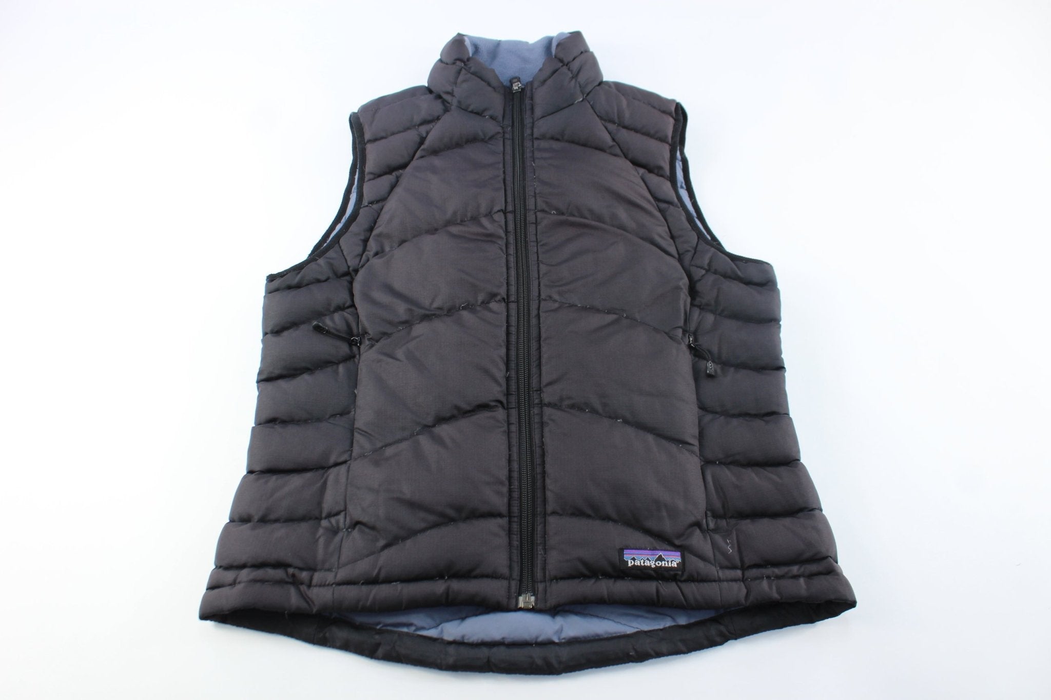 Women s Patagonia Embroidered Logo Black Puffer Vest