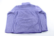 Women's Patagonia Logo Patch Purple Fleece Pullover - ThriftedThreads.com