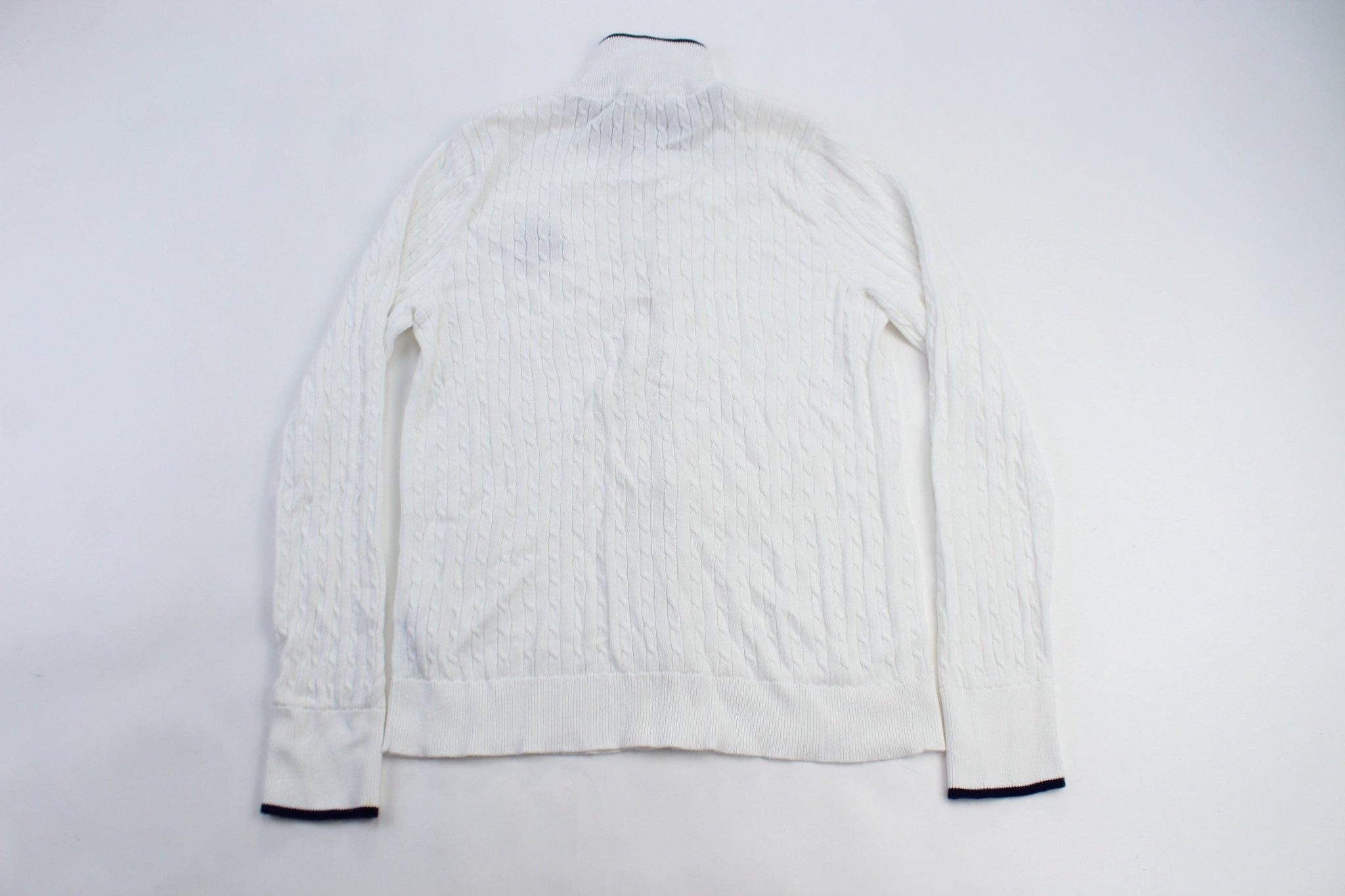 Women's Polo by Ralph Lauren Knit Zip Up Sweater - ThriftedThreads.com