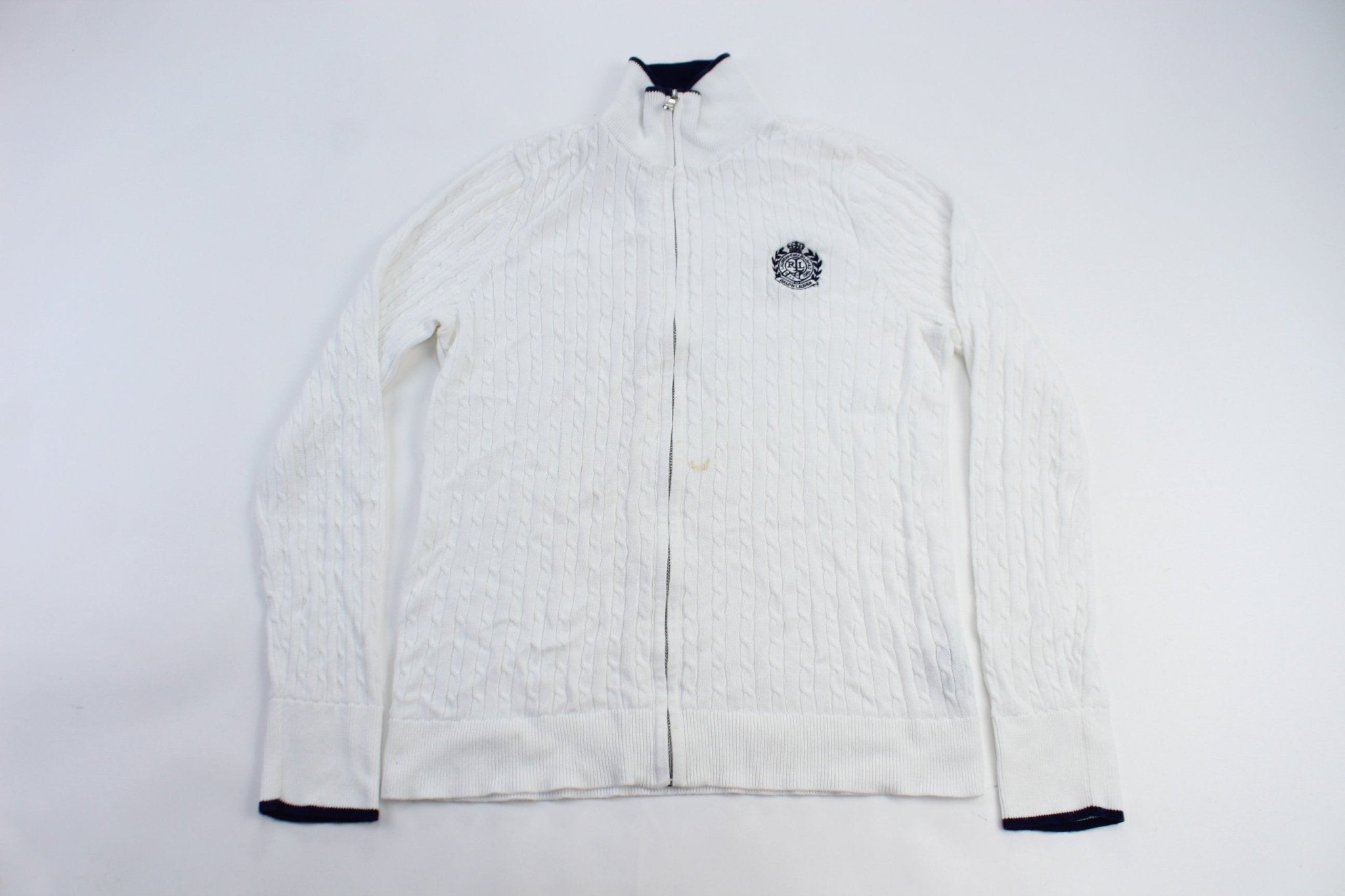 Women's Polo by Ralph Lauren Knit Zip Up Sweater - ThriftedThreads.com