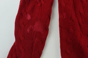 Women's Ralph Lauren Embroidered Logo Red Cardigan - ThriftedThreads.com