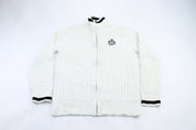Women's Ralph Lauren Embroidered Logo Zip Up Sweater - ThriftedThreads.com