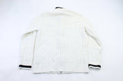 Women's Ralph Lauren Embroidered Logo Zip Up Sweater - ThriftedThreads.com