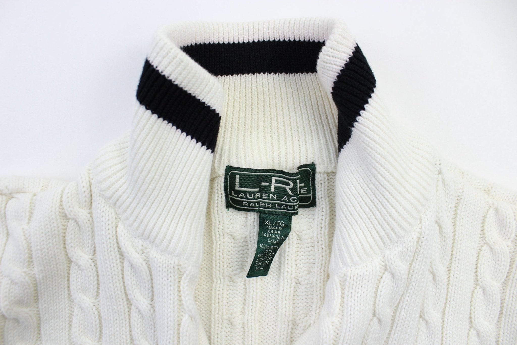 Women's Ralph Lauren Embroidered Logo Zip Up Sweater - ThriftedThreads.com