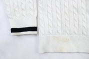 Women's Ralph Lauren Embroidered Logo Zip Up Sweater - ThriftedThreads.com