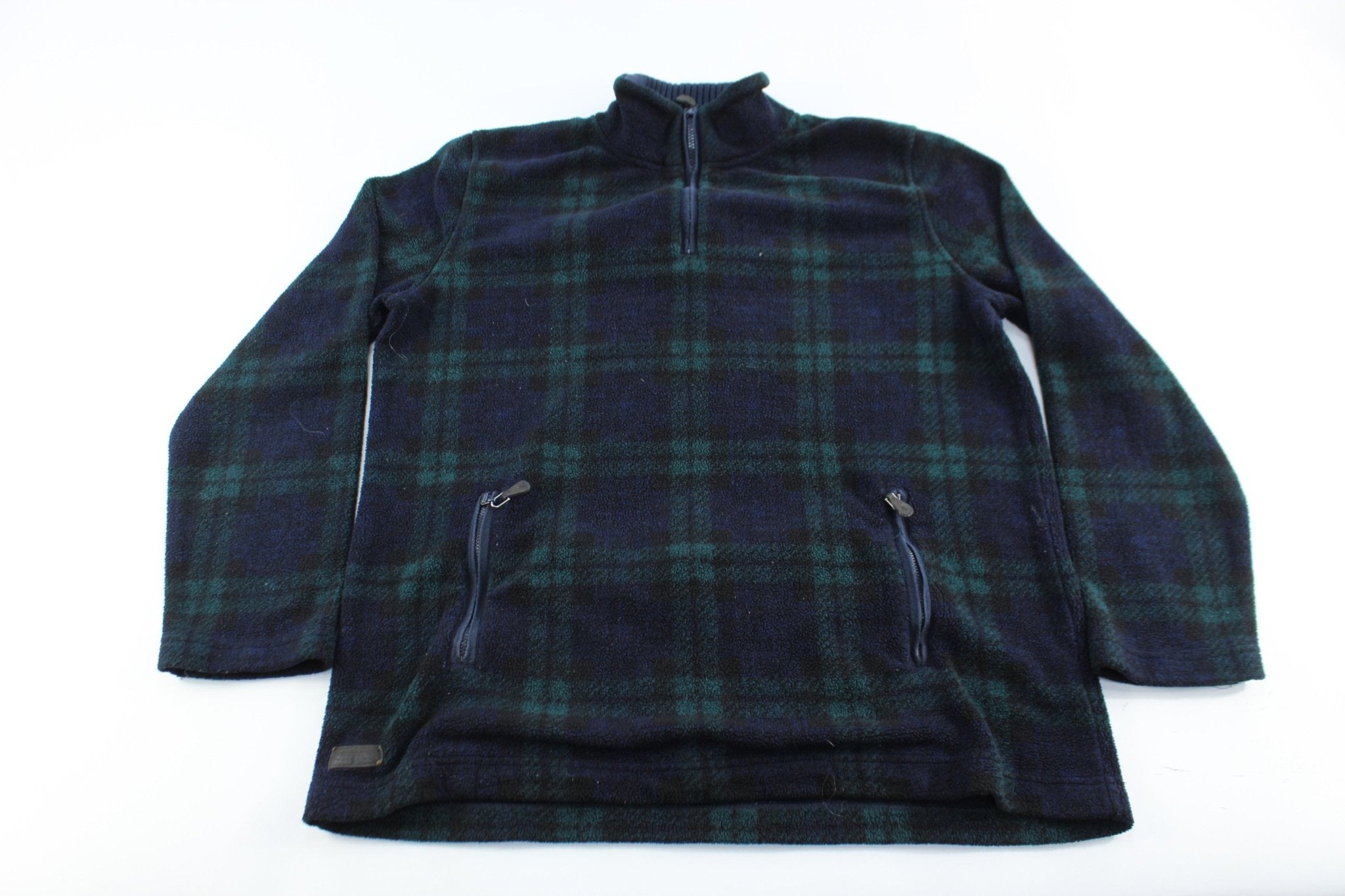 Women's Ralph Lauren Plaid Fleece Jacket - ThriftedThreads.com