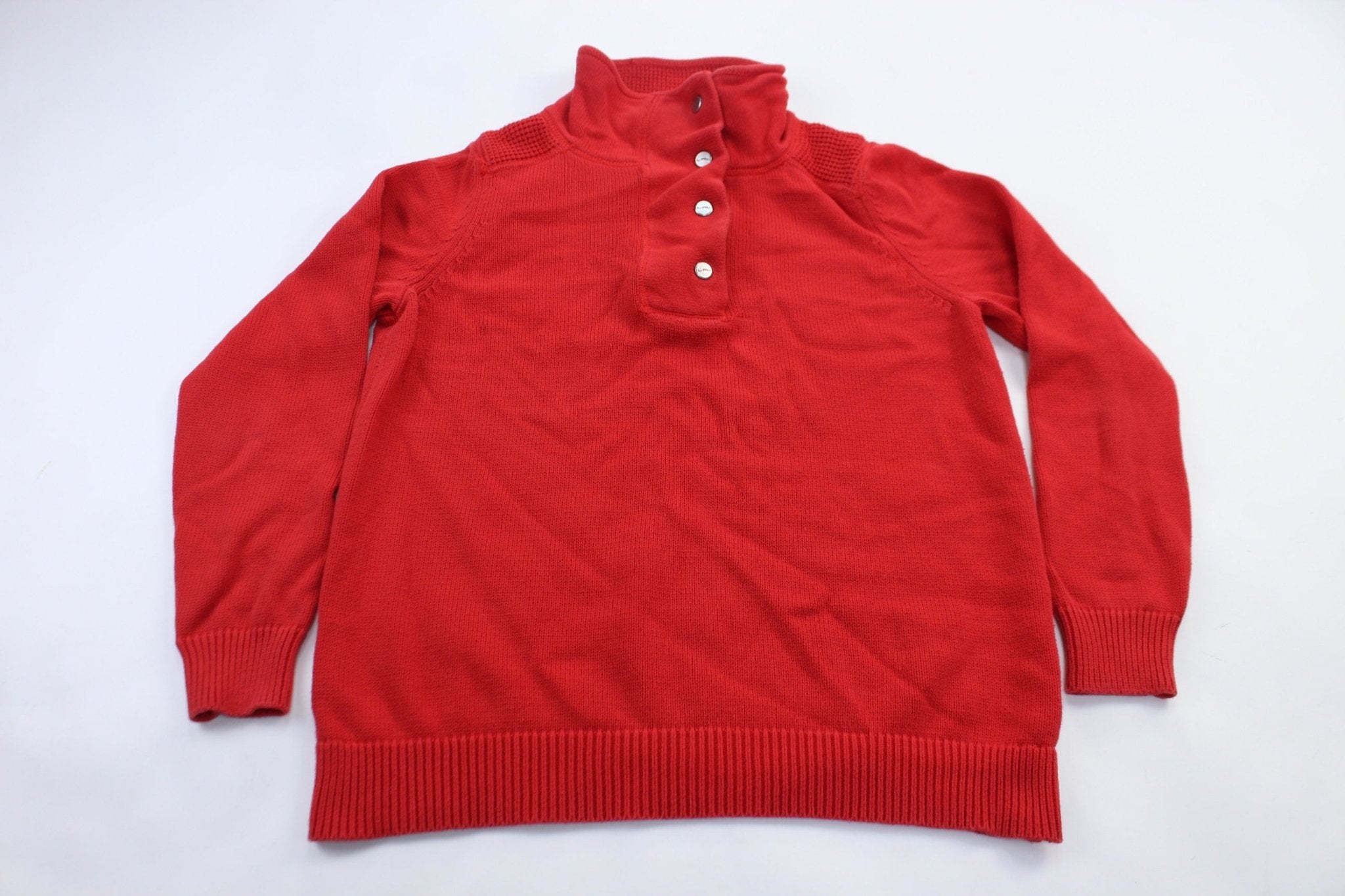 Women's Ralph Lauren Red Pullover Sweater - ThriftedThreads.com