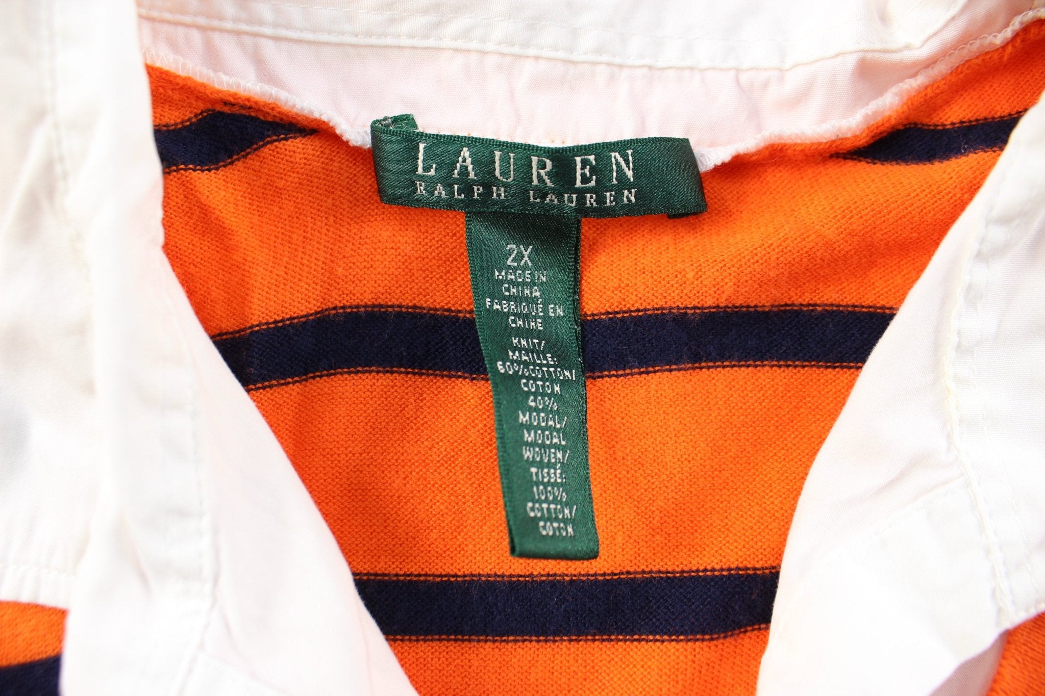 Women's Ralph Lauren Striped Button Up - ThriftedThreads.com