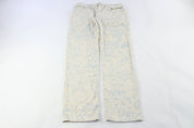 Women's Ralph Lauren White Floral Denim Jeans - ThriftedThreads.com
