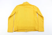 Women's Ralph Lauren Yellow Zip Up Sweater - ThriftedThreads.com