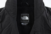 Women's The North Face Embroidered Logo Black Fleece Zip Up Jacket - ThriftedThreads.com