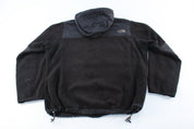 Women's The North Face Embroidered Logo Black Zip Up Jacket - ThriftedThreads.com